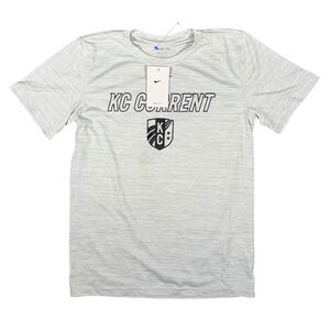 Nike KC Current Legend Velocity Dri Fit Tee T Shirt White Small Flaw
